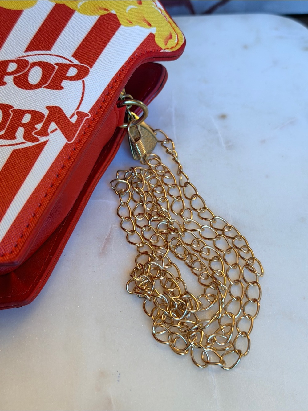 ErinAnnie Popcorn Crossbody Bag - Playful Novelty in Vegan Leather (NWT) - Picture 11 of 13